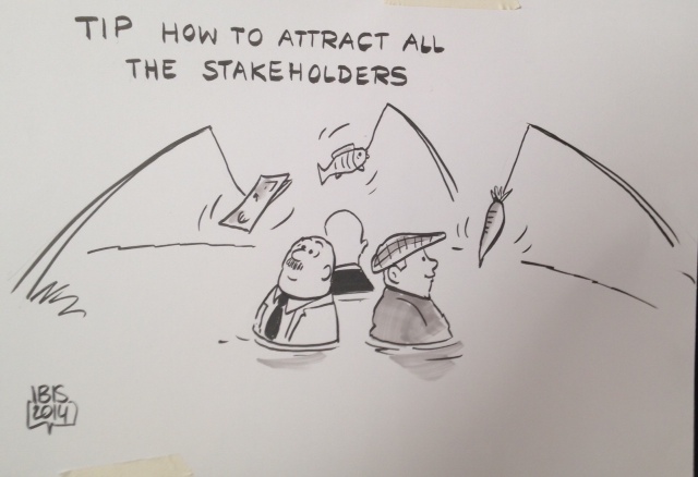 Cartoon Stakeholder engagement