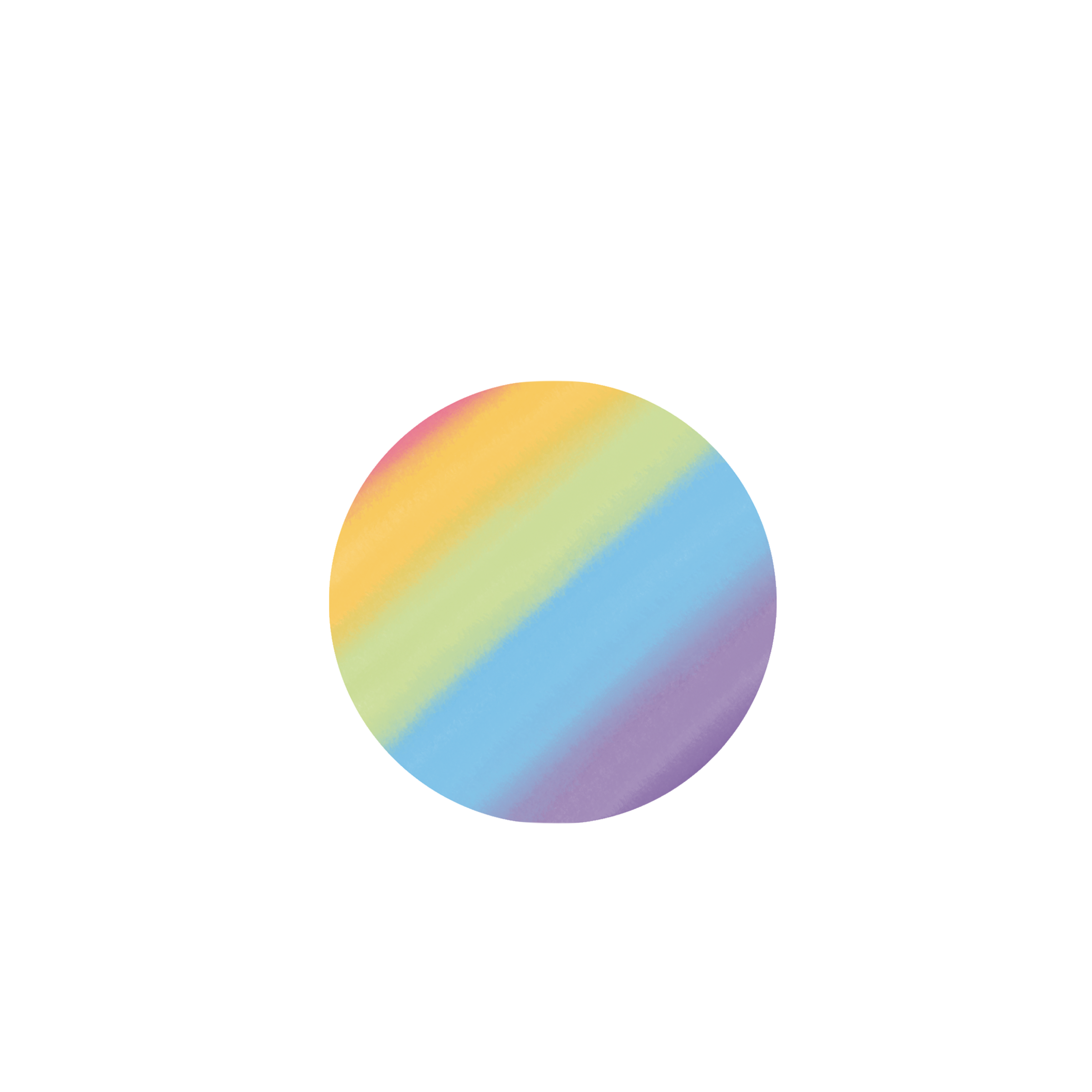 Rainbow coloued eye